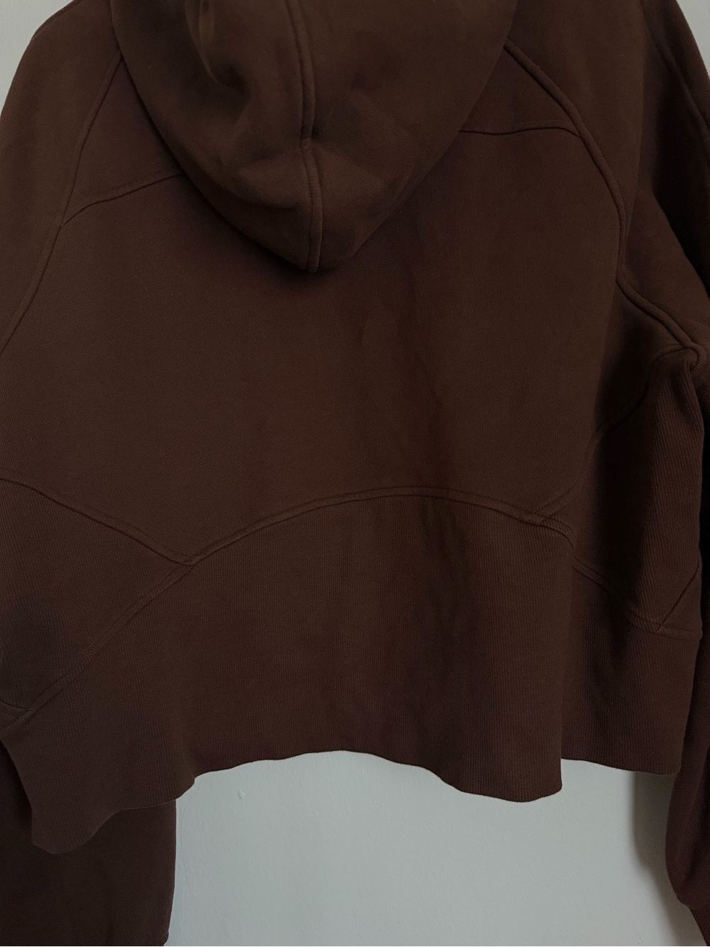 Lululemon Scuba Oversized Half Zip Sweater Pullover Brown Women Size XL XXL - Picture 9 of 10
